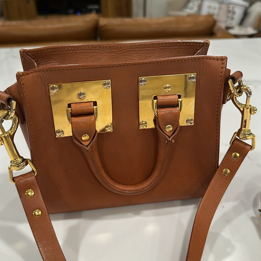 Sophie Hulme box albion mini saddle leather